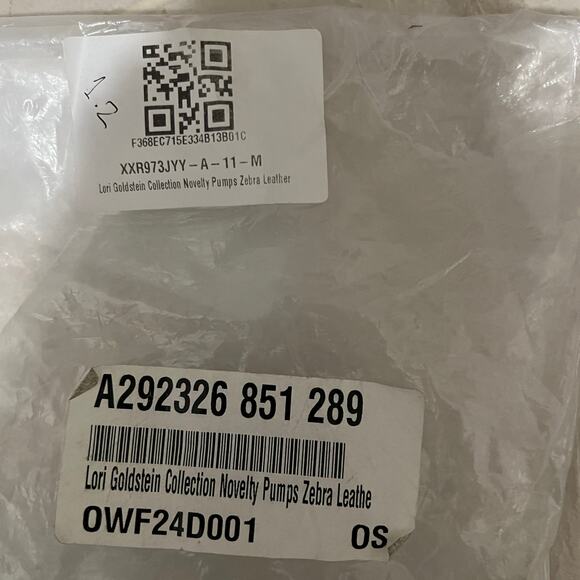 Lori Goldstein Collection Novelty Pumps Size 11 M Zebra Print Leather - Picture 9 of 9